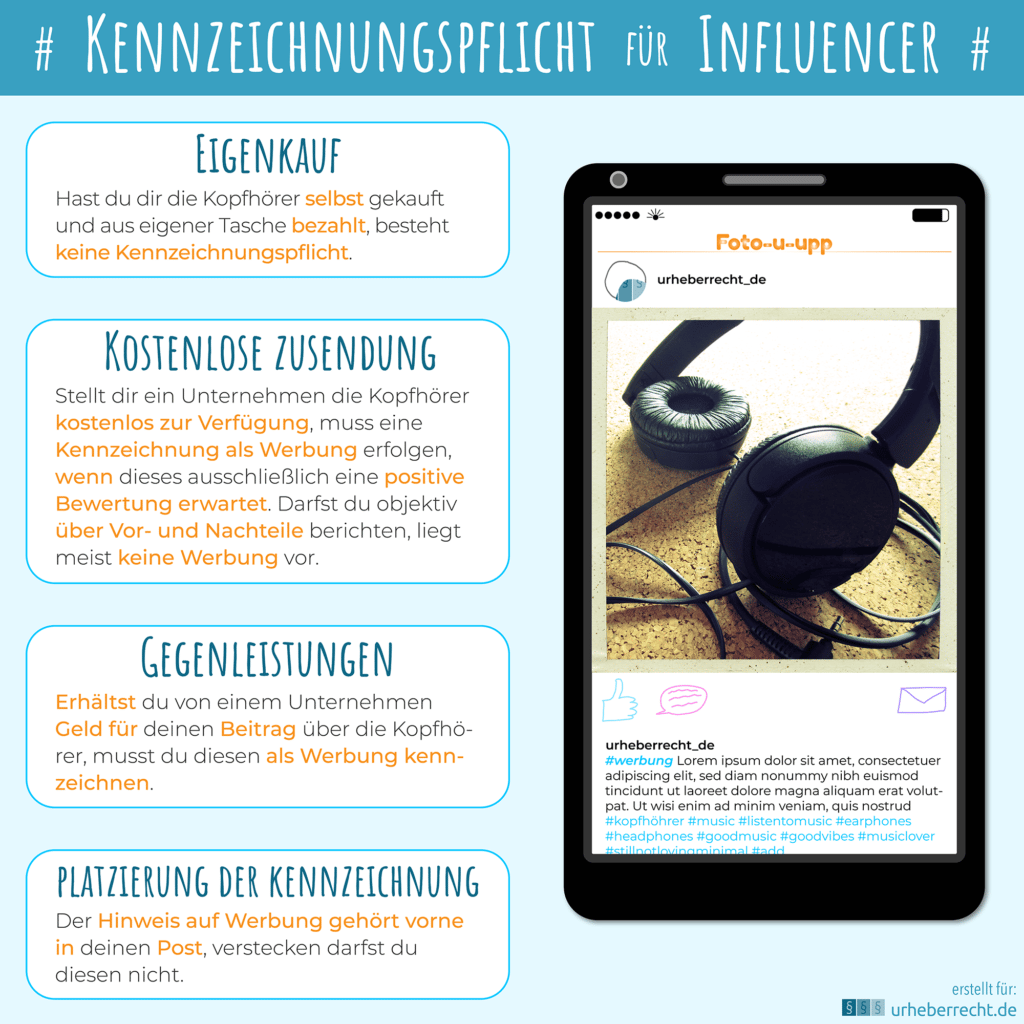 In den sozialen Medien gilt eine Kennzeichnungspflicht für Influencer.