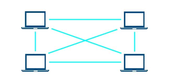 Mit Peer-to-Peer bauen Computer ein Netzwerk auf.