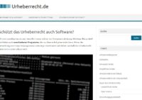 Das Urheberrecht an einer Website erstreckt sich auch auf die veröffentlichten Inhalte.